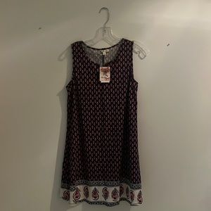 Boho Patterned Shift Dress